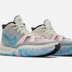 Nike Kyrie 7 EP Pale Ivory with Blue and Pink Accents